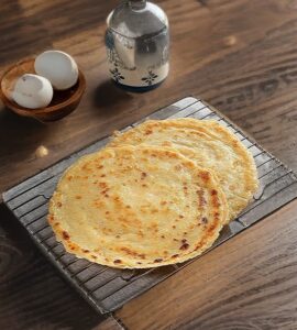 Egg Dry Fruit Bettered Paratha Pancake Style